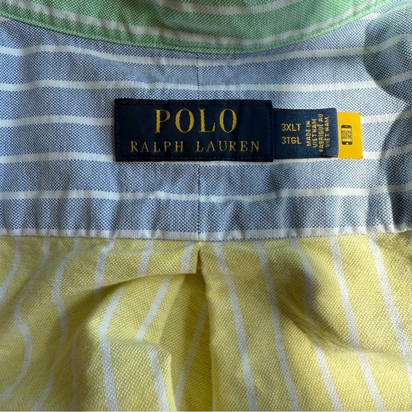 Ralph Lauren Pink, Blue, and Green Striped Shirt - Picture 2 of 8
